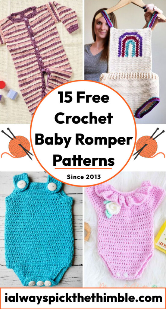 15 Free Crochet Baby Romper Patterns PDF Pattern 