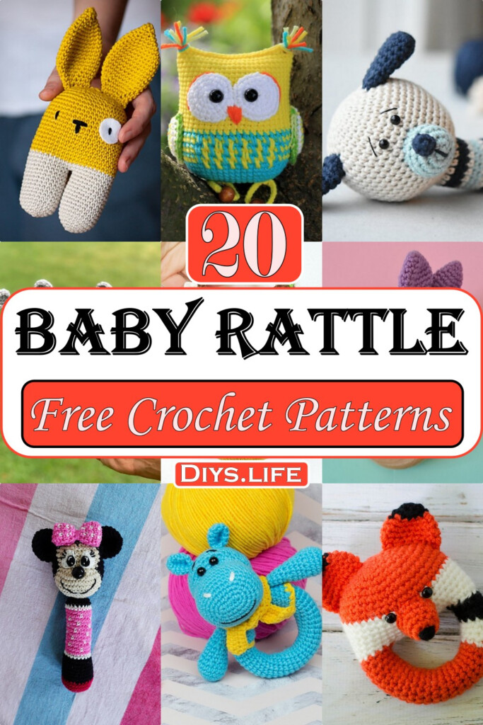 20 Free Crochet Baby Rattle Patterns For Infants DIYS