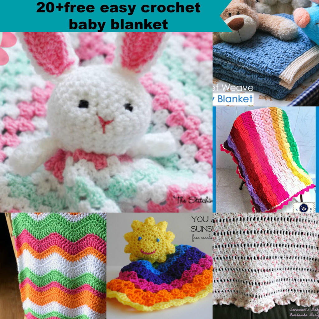 20 free Easy Crochet Baby Security Blanket Pattern Lovey Pattern 