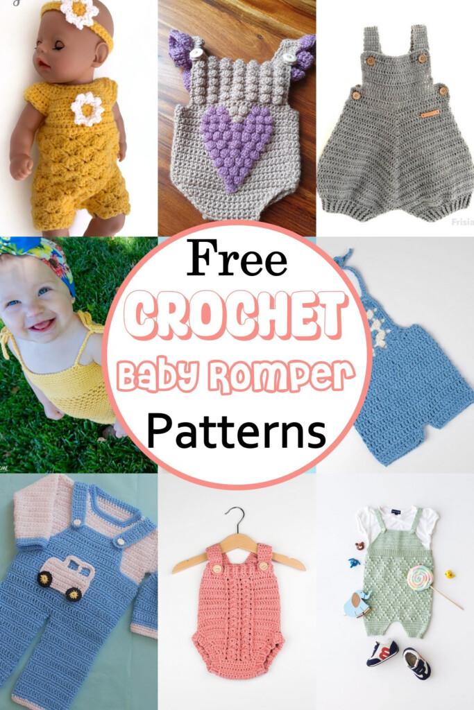 25 Easy Crochet Baby Romper Patterns Hide Diaper In Style 