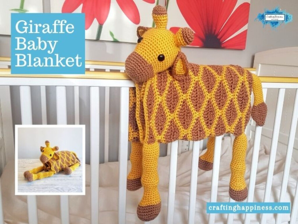 3in1 Giraffe Baby Blanket Crochet Pattern Crafting Happiness