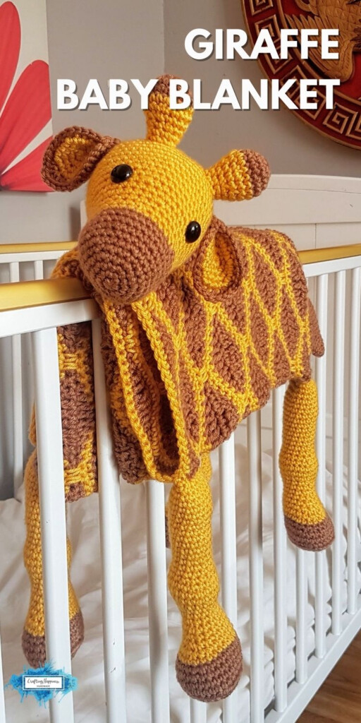 3in1 Giraffe Baby Blanket Crochet Pattern Crafting Happiness