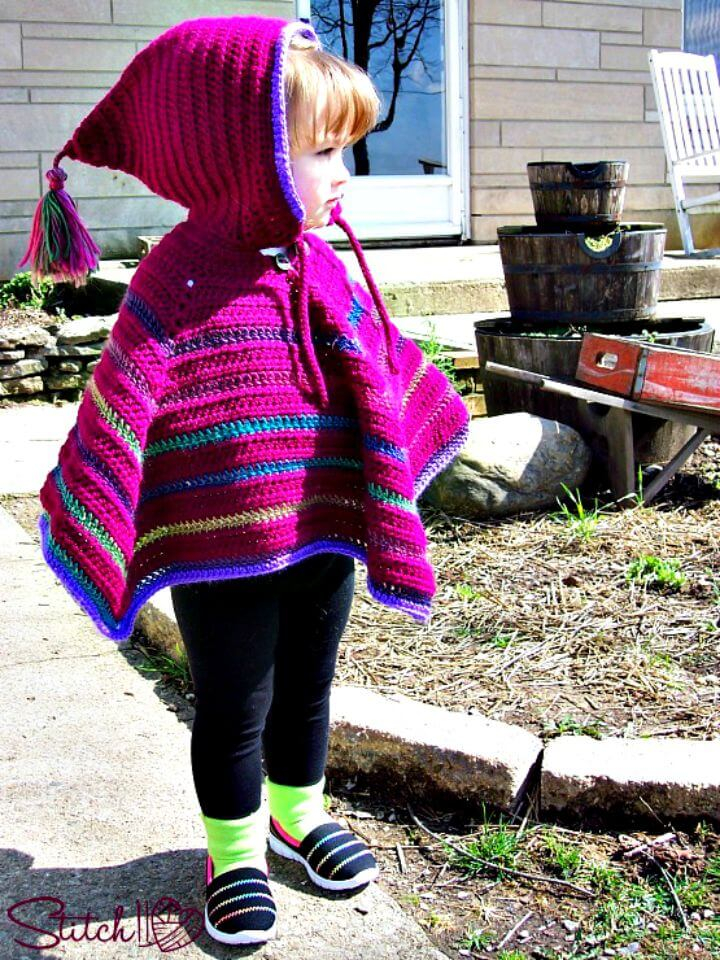 4 Free Crochet Baby Hooded Poncho Patterns DIY Crafts NCPEA Professor