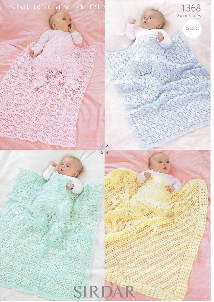 4 X Baby 4 PLY Blanket CROCHET Pattern Afghan Blanket Crochet Etsy In 