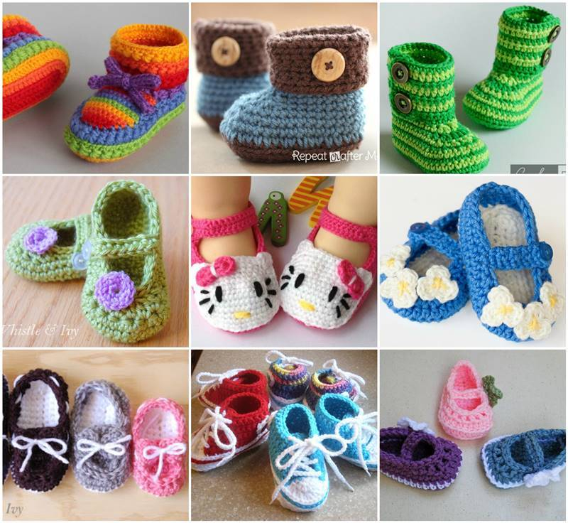 40 Adorable And FREE Crochet Baby Booties Patterns