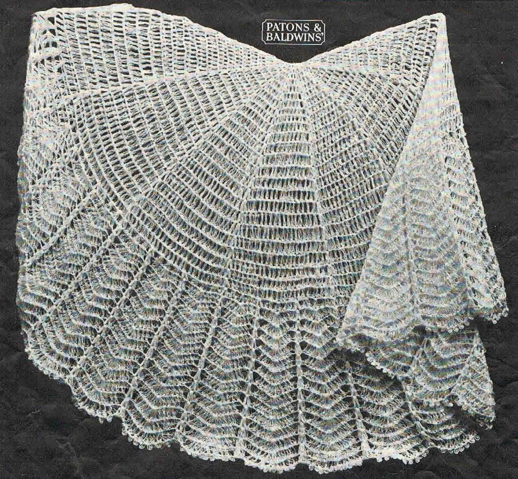 40s Style Circular Crochet Baby Shawl Pattern Australian