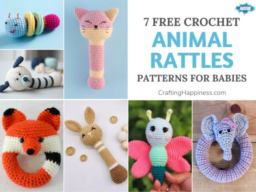 7 Free Crochet Animal Rattle Patterns For Babies Crafting Happiness