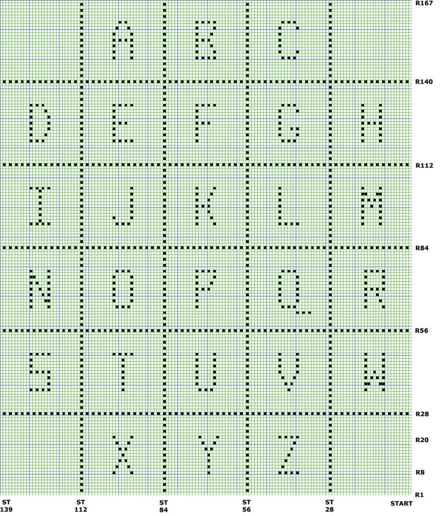 ABC Baby Blanket Pattern