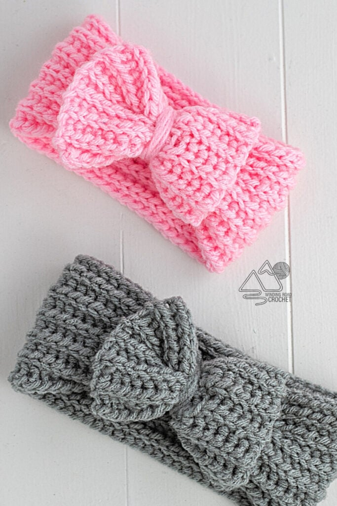 Adorable Baby Bow Headband Free Crochet Pattern And Video Winding 