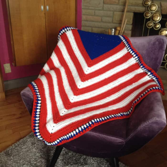 American Baby Crochet Blanket Pattern Tutorial The Crochet Crowd