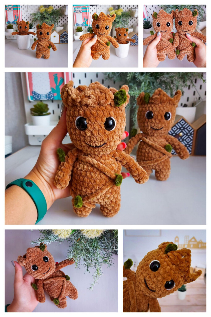 Amigurumi Crochet Baby Groot Free Pattern 1 Free Amigurumi Crochet
