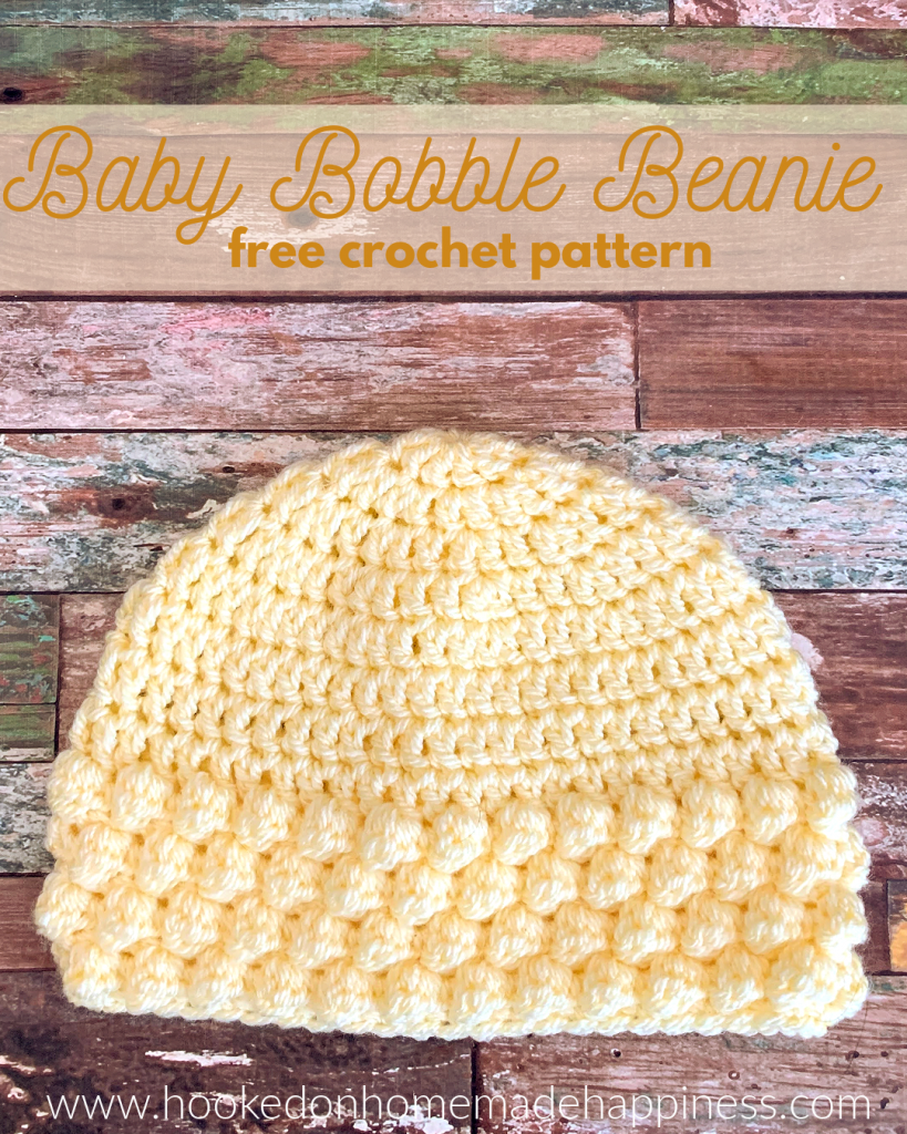 Baby Bobble Beanie Crochet Pattern CAL For A Cause Hooked On 