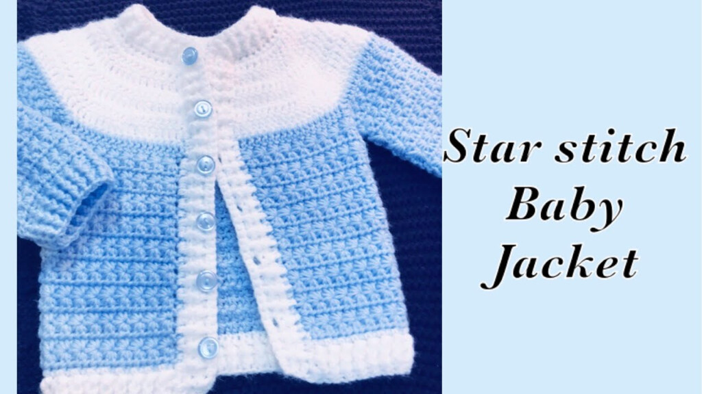 Baby Boy Set How To Crochet Newborn Star Stitch Sweater Jacket 