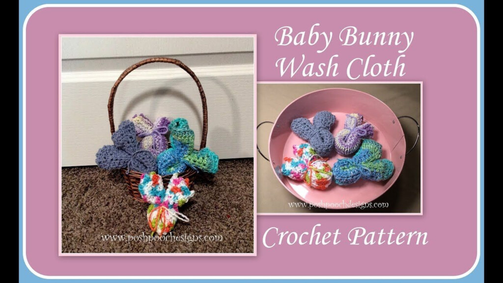 Baby Bunny Wash Cloth Crochet Pattern Crochet Washcloth Pattern 