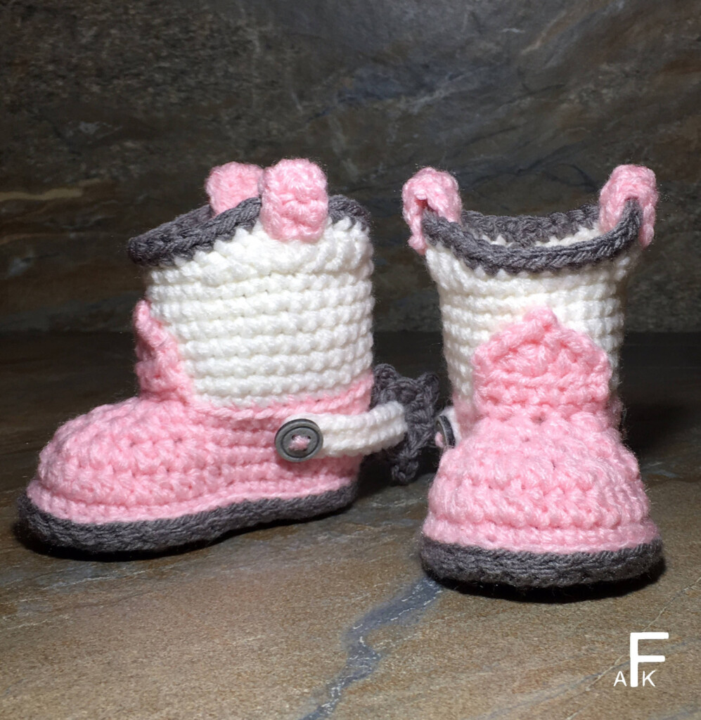 Baby Cowboy Booties Crochet Pattern Crochet Pattern Baby Etsy