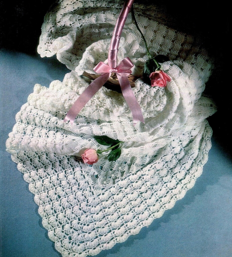 Baby Crochet Shawl In 3ply Vintage Crochet Pattern PDF Etsy UK