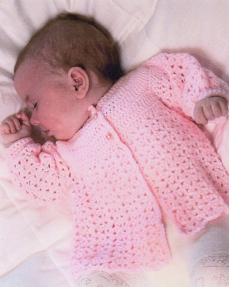 Baby Matinee Coat Crochet Pattern PDF Instant Download Etsy