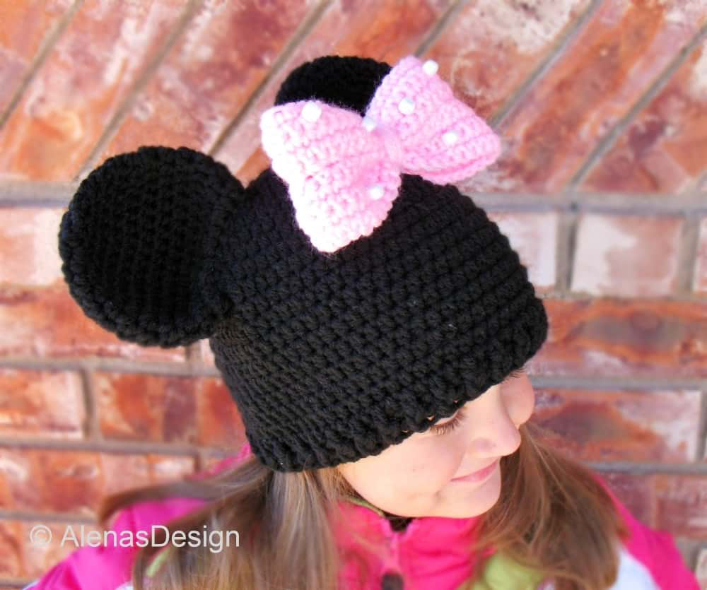 Baby Minnie Mouse Hat Crochet Pattern 098 Alena s Design