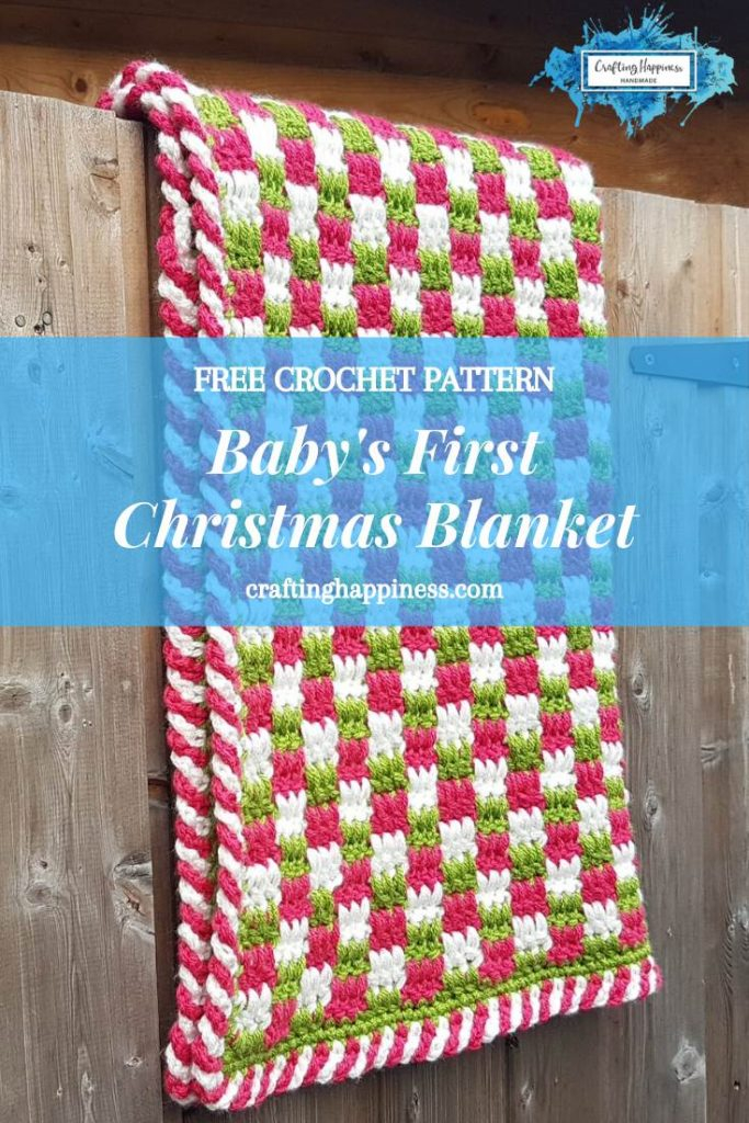 Baby s First Christmas Blanket Free Pattern Crafting Happiness