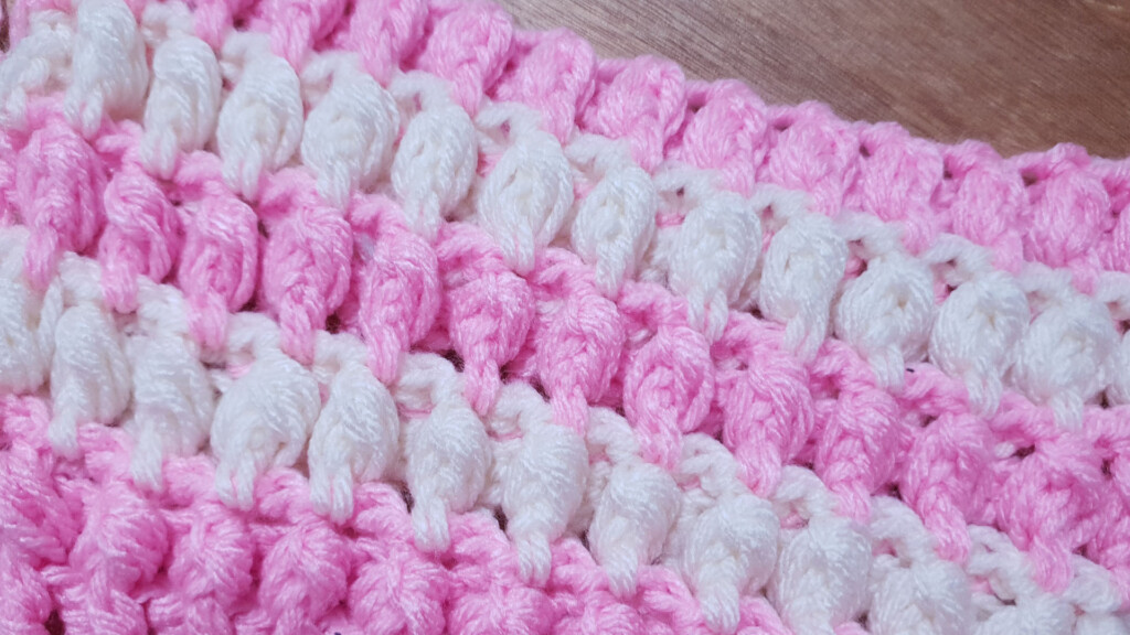 Beautiful And Easy Crochet Baby Blanket Pattern Front Post Puff 