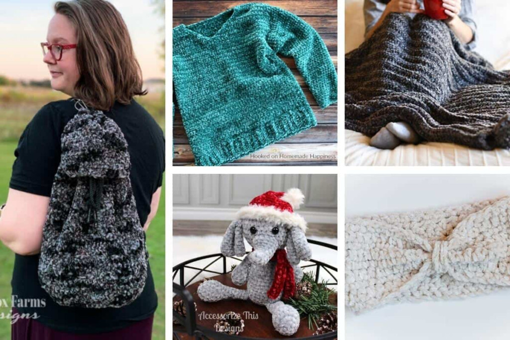 Bernat Velvet Crochet Patterns Love At First Touch Yarn Review 