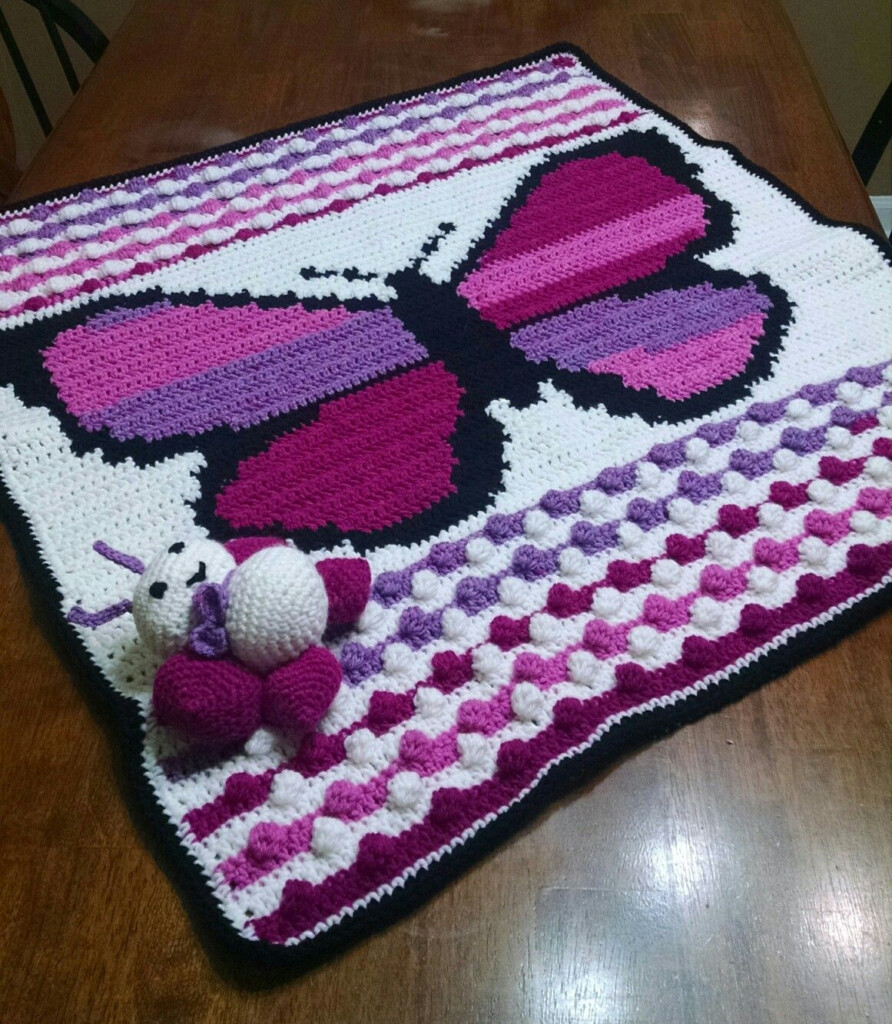 Butterfly Baby Blanket Crochet Pattern