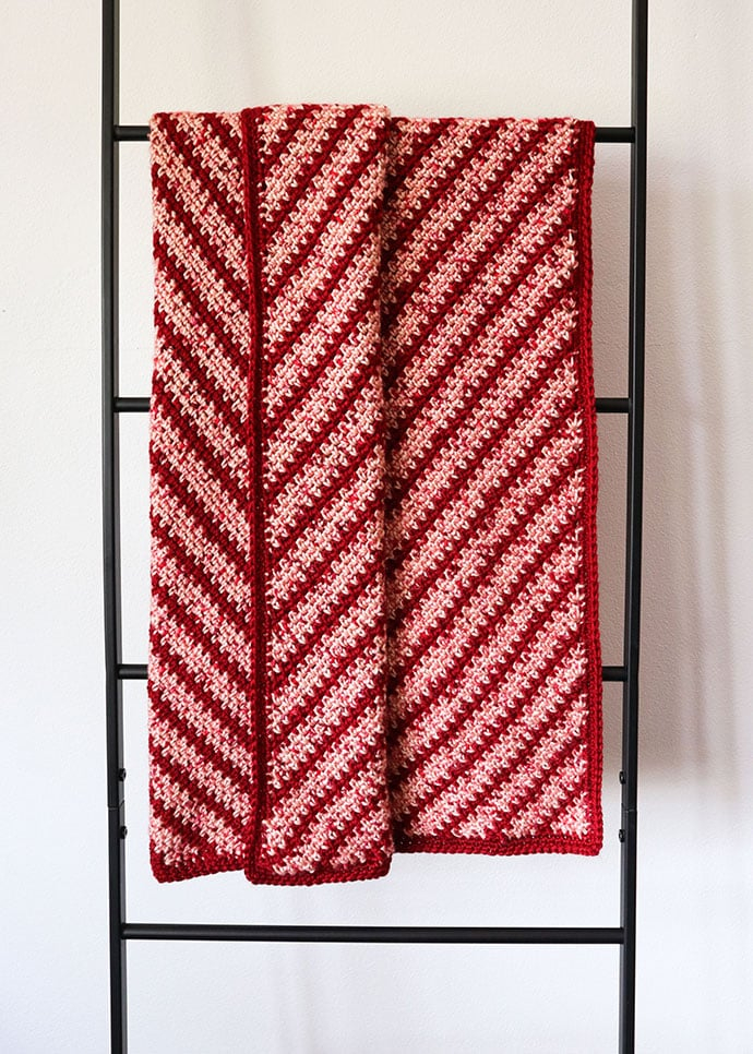 Candy Stripe Crochet Blanket Pattern My Poppet Makes