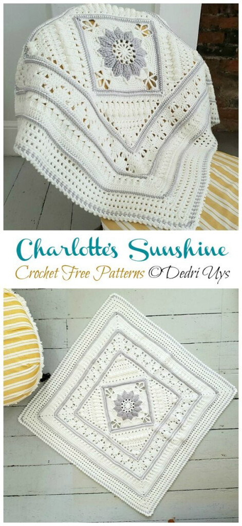 Charlotte s Sunshine Baby Blanket Crochet Free Pattern Crochet 