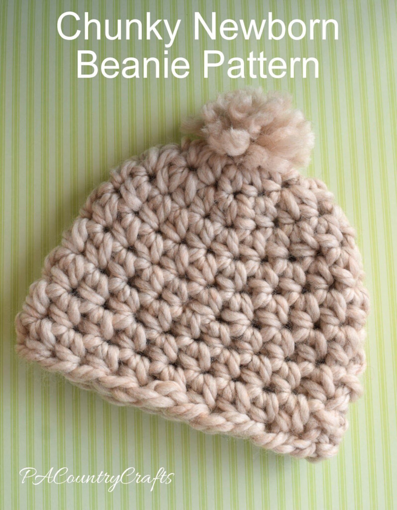 Chunky Newborn Beanie Pattern Newborn Beanie Pattern Beanie Pattern 