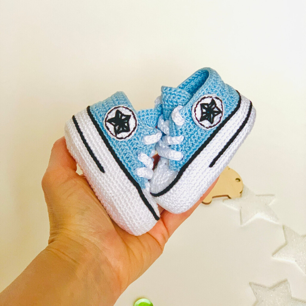 Converse Baby CROCHET PATTERN Shoes For Baby 3 Sizes ooties Etsy