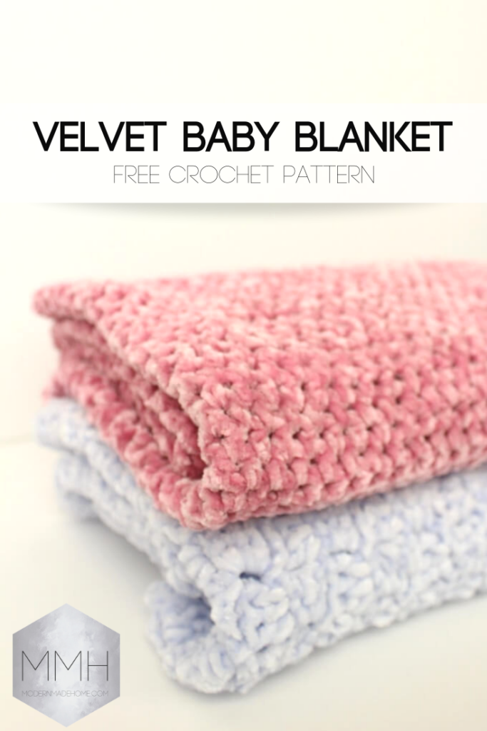 Cozy And Luxurious Velvet Baby Blanket Crochet Pattern