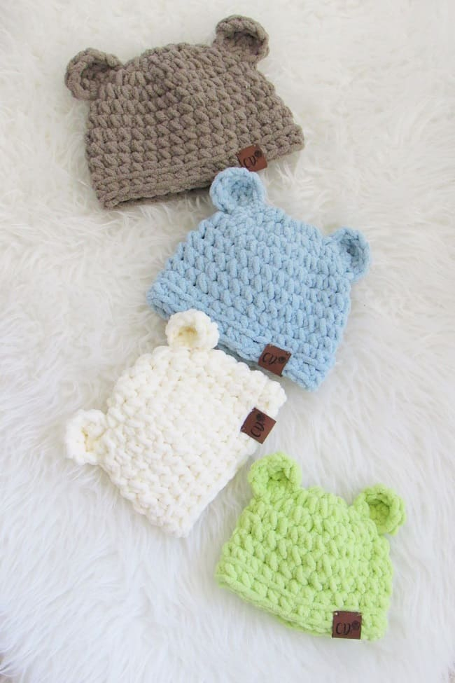 Craft Supplies Tools Kits How To Easy Crochet Baby Hat Pattern 