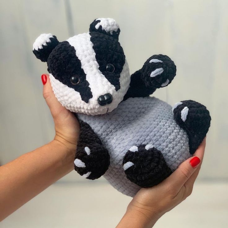 Crochet Baby Badger Toy Pattern Etsy H keln Kuscheltiere H keln 