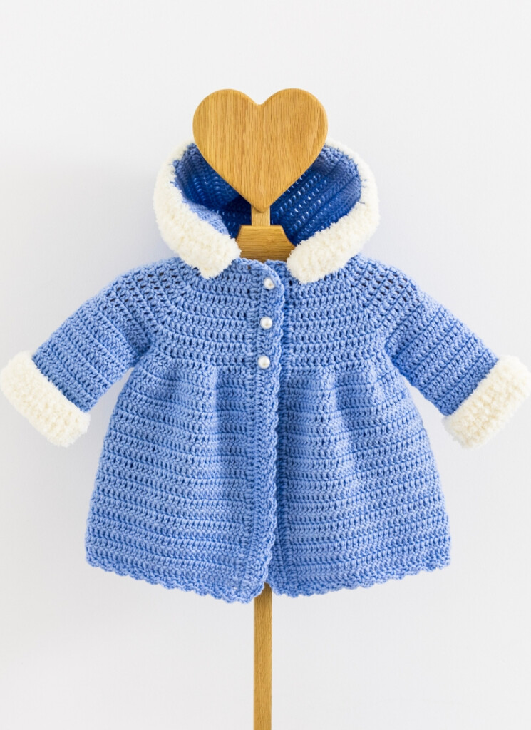 Crochet Baby Coat With Hood Free Pattern Maisie And Ruth