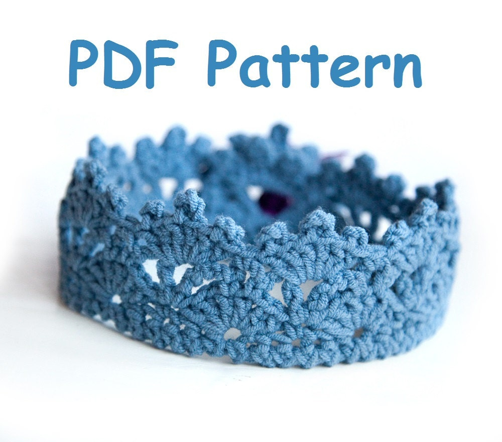 Crochet Baby Crown Pattern Tiara Easy Level Crochet Etsy