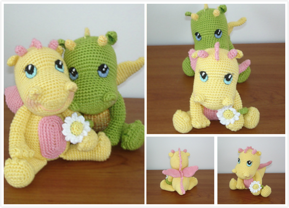 Crochet Baby Dragon Free Pattern DIY 4 EVER