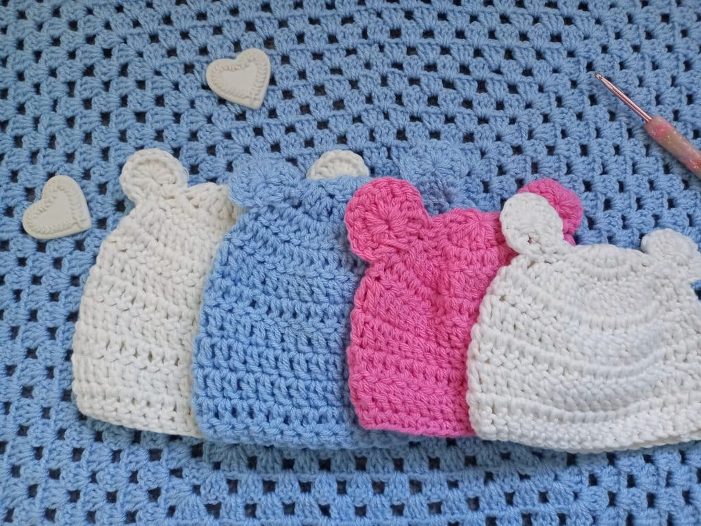 Crochet Baby Hat With Ears Free Pattern