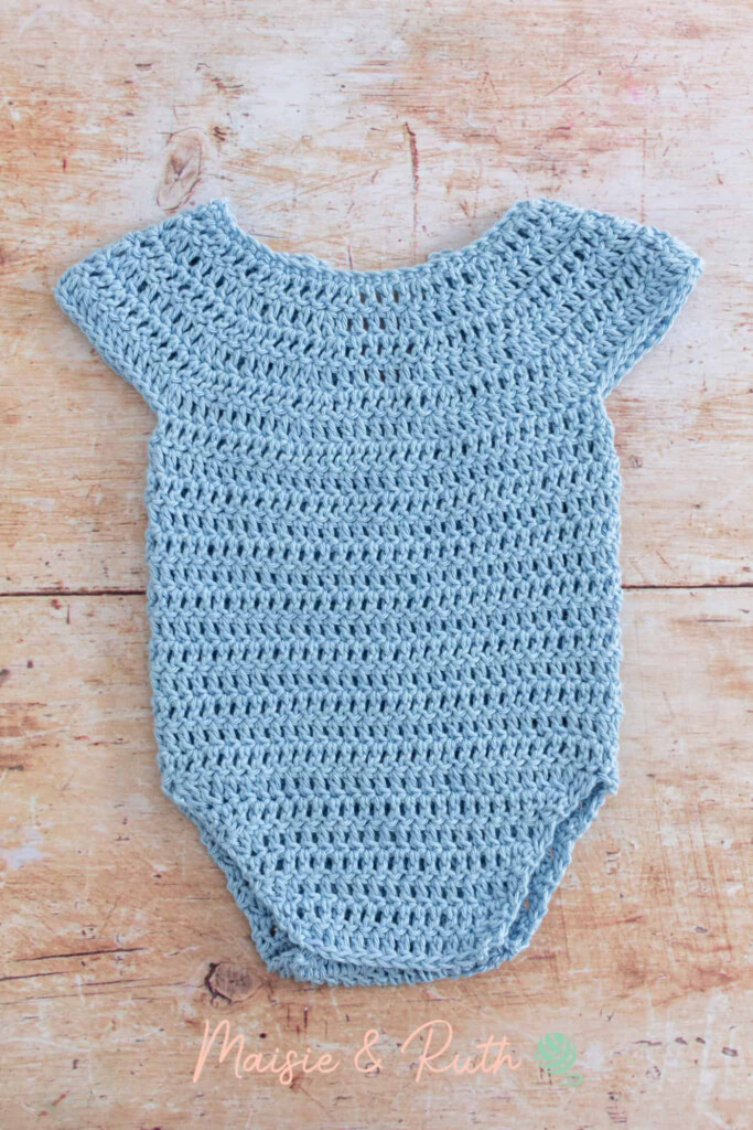 Crochet Baby Onesie Pattern The Little Logan Romper Maisie And Ruth