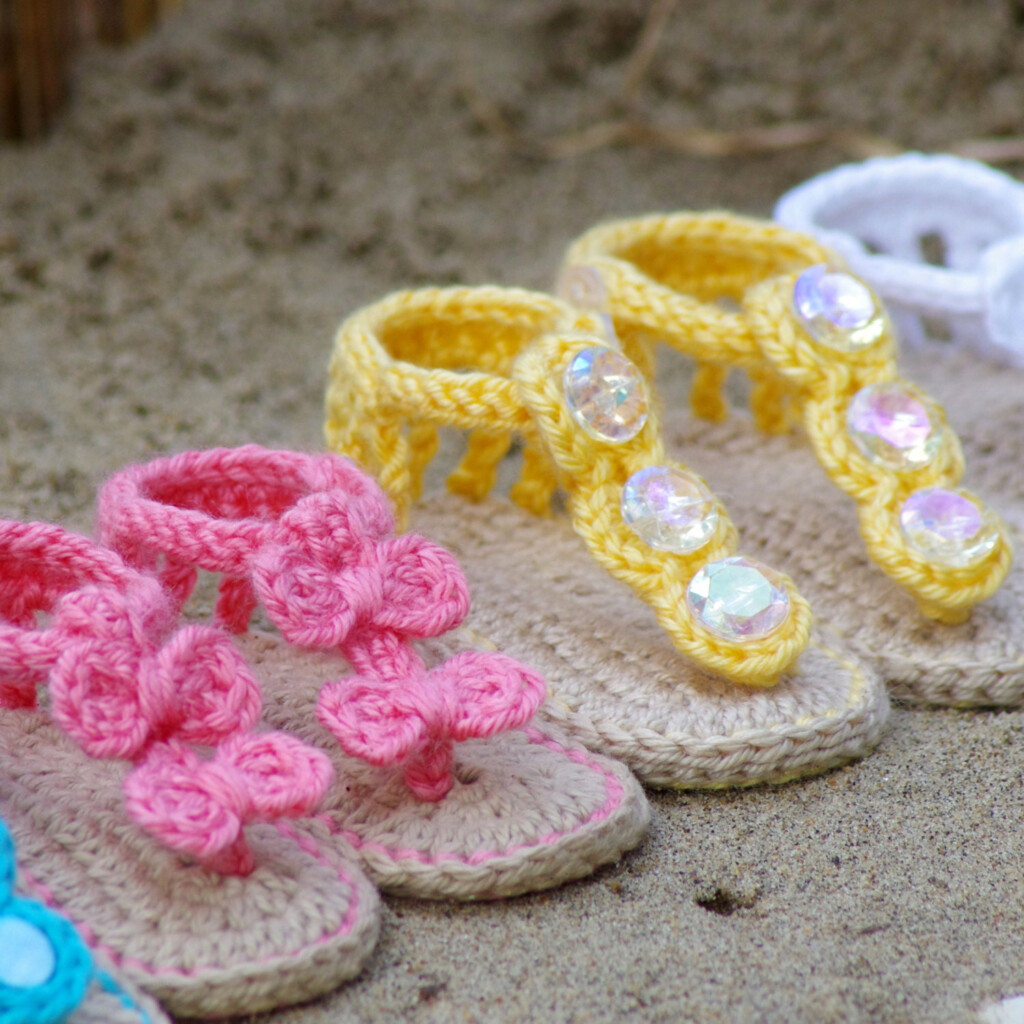 Crochet Baby Pattern Sandals Free Barefoot Sandal Pattern