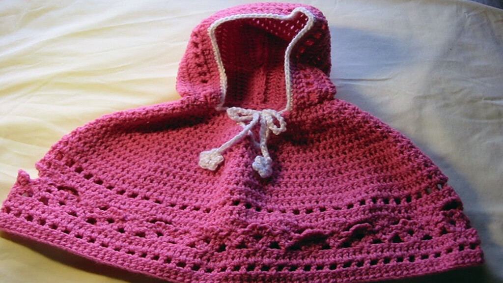 Crochet Baby Poncho With Hood YouTube
