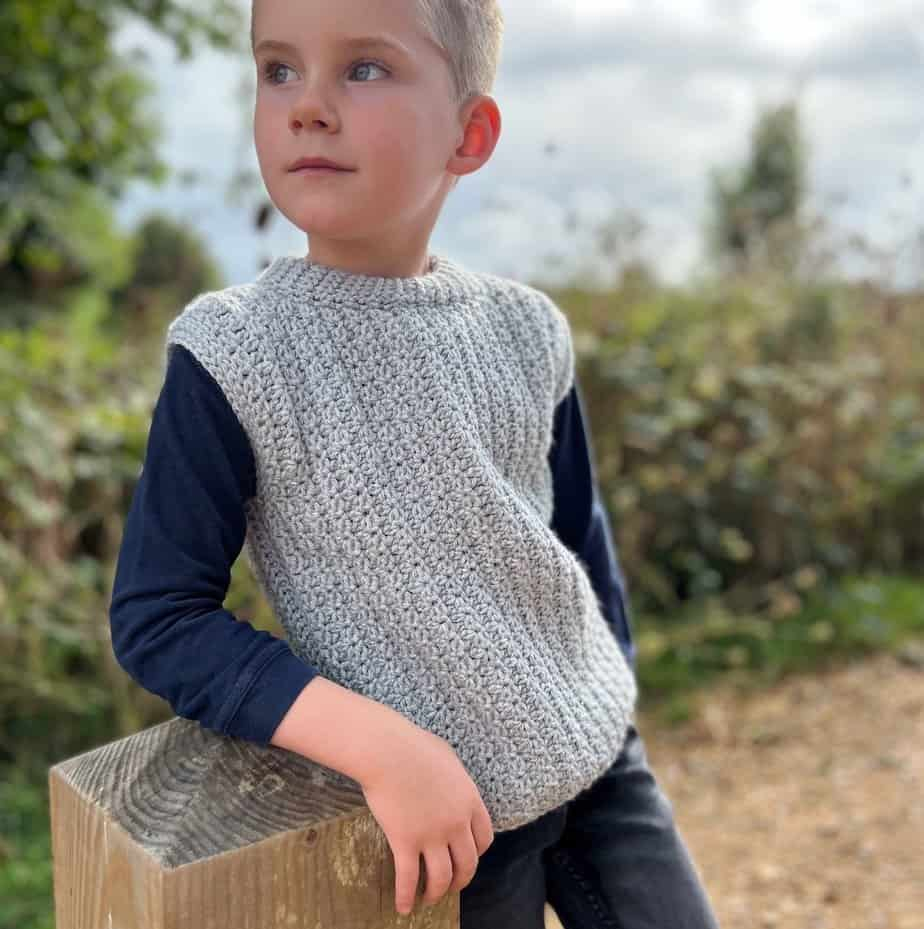 Crochet Baby Vest Pattern FREE up To 10y HanJan Crochet