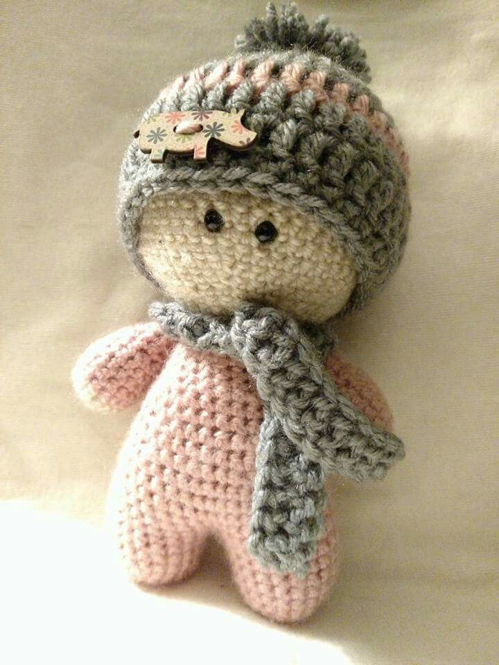 CROCHET BIG HEAD DOLL BABYDOLL YO YO Lilleliis Small Cat Pattern 