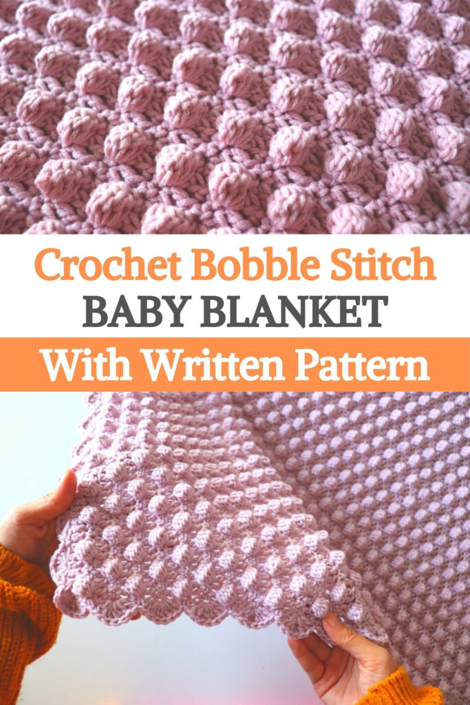Crochet Bobble Stitch Baby Blanket With Written Pattern Artofit