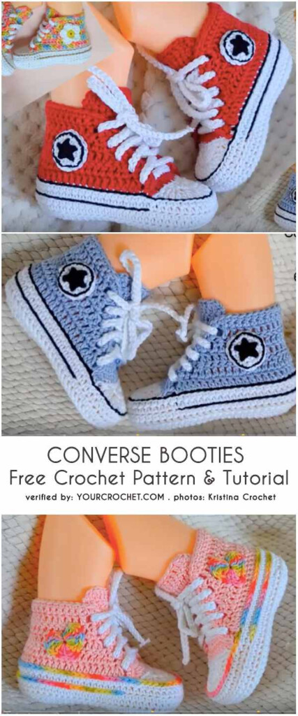 Crochet Converse Baby Booties Free Ideas And Patterns