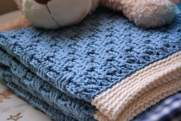 Crochet For Free Basket Weave Baby Blanket