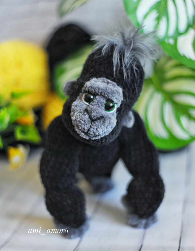 Crochet Gorilla Amigurumi Pattern Monkey Baby Gorilla Etsy