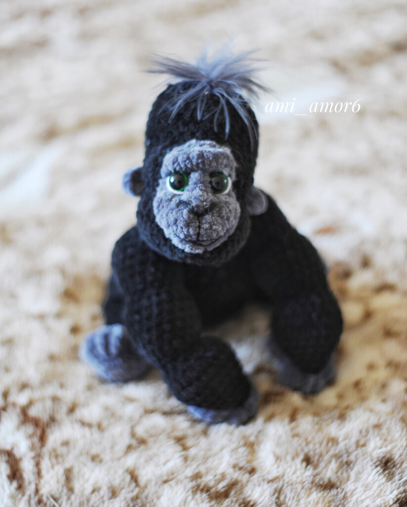 Crochet Gorilla Amigurumi Pattern Monkey Baby Gorilla Etsy