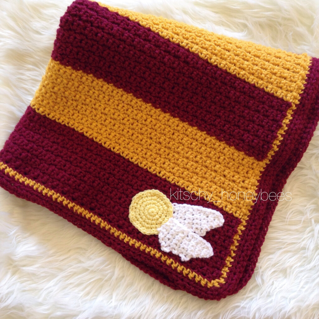 Crochet Harry Potter Baby Blanket Gryffindor By KitschyHoneybees