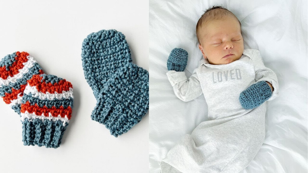 Crochet Newborn Baby Mittens YouTube