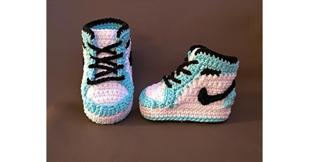 Crochet PATTERN Baby Air Jordan Nike Newborn Shoes By Paula Chelaru